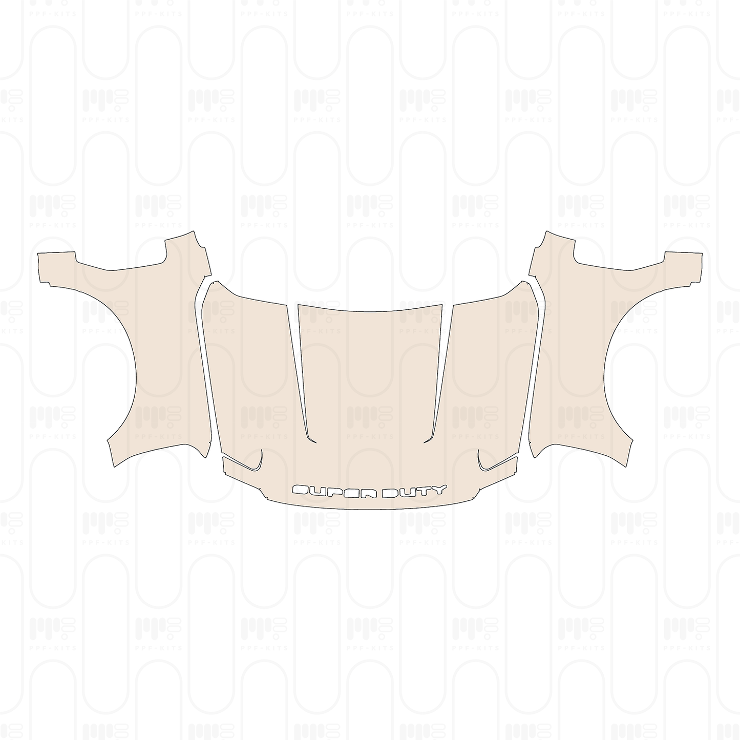 Pre-Cut PPF Ford Super Duty F-350 Crew Cab XLT 2025