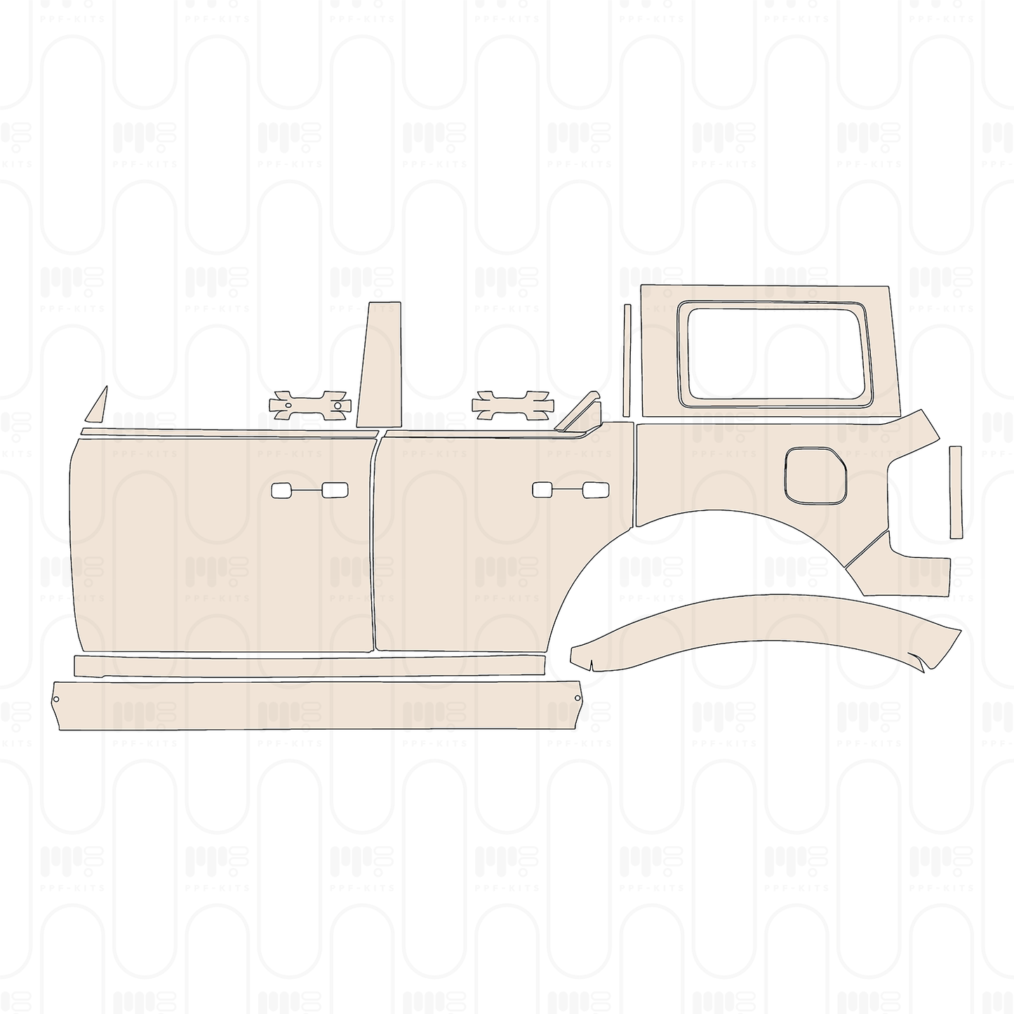 Pre-Cut PPF Ford Bronco 4 Door Badlands 2025