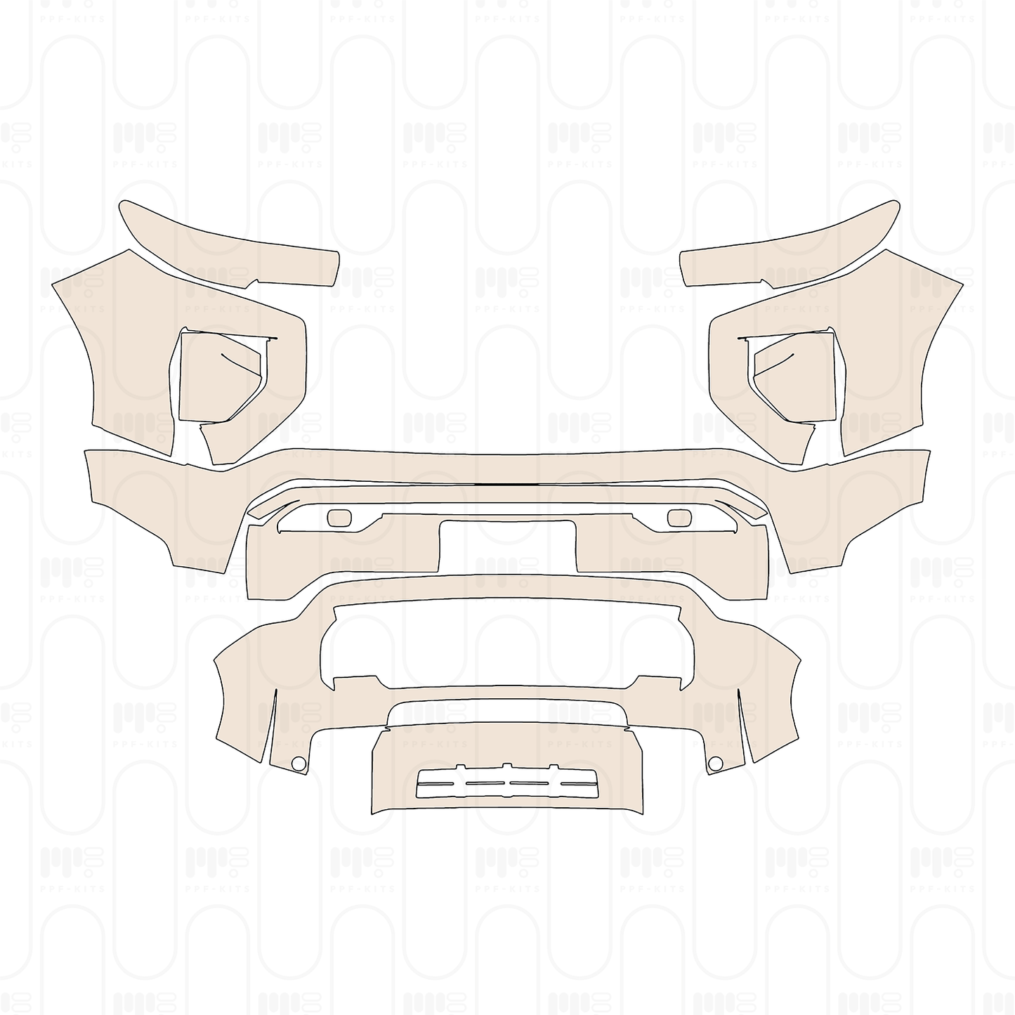 Pre-Cut PPF GMC Canyon AT4X 2026