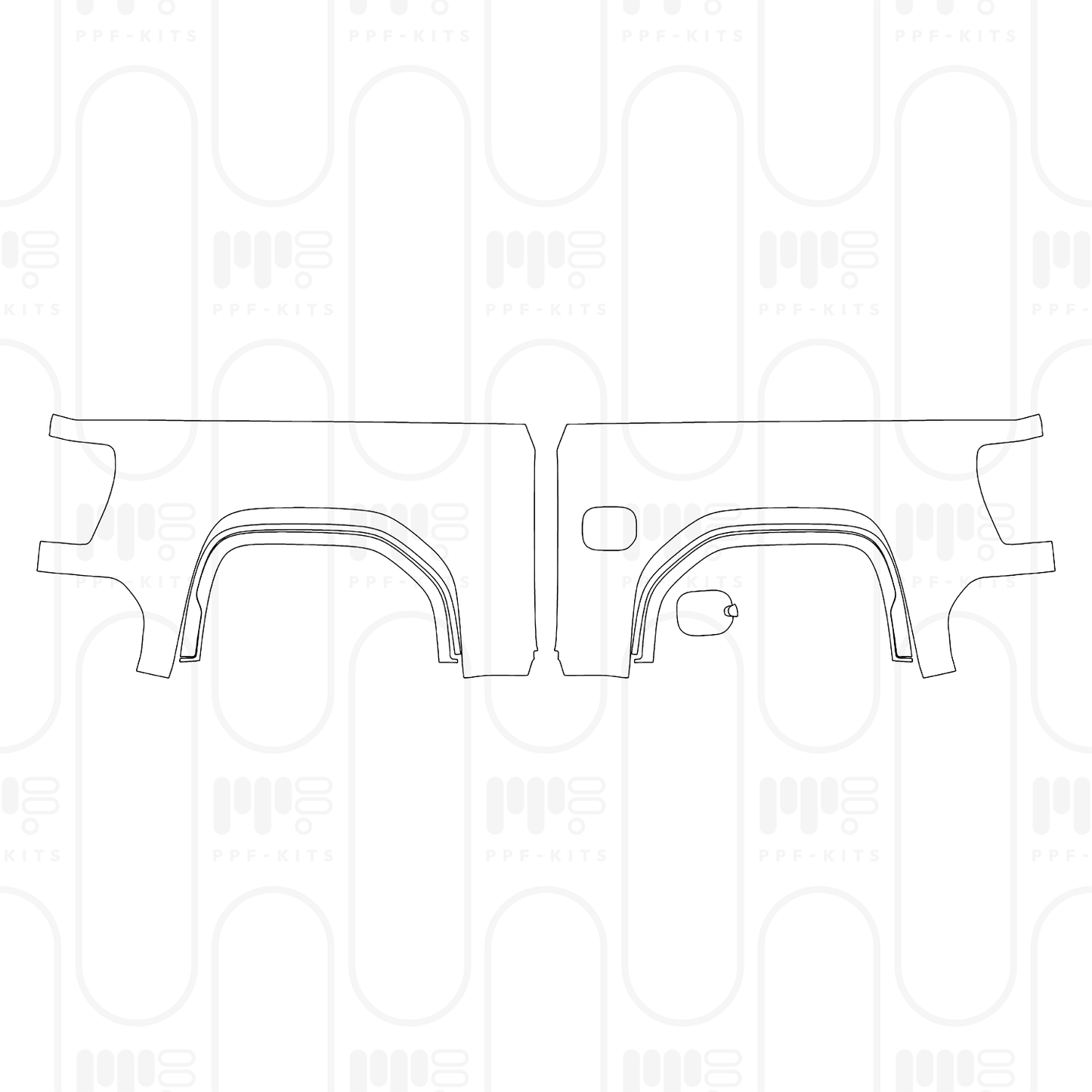 Pre-Cut PPF GMC Sierra 1500 Crew Cab DENALI 2025