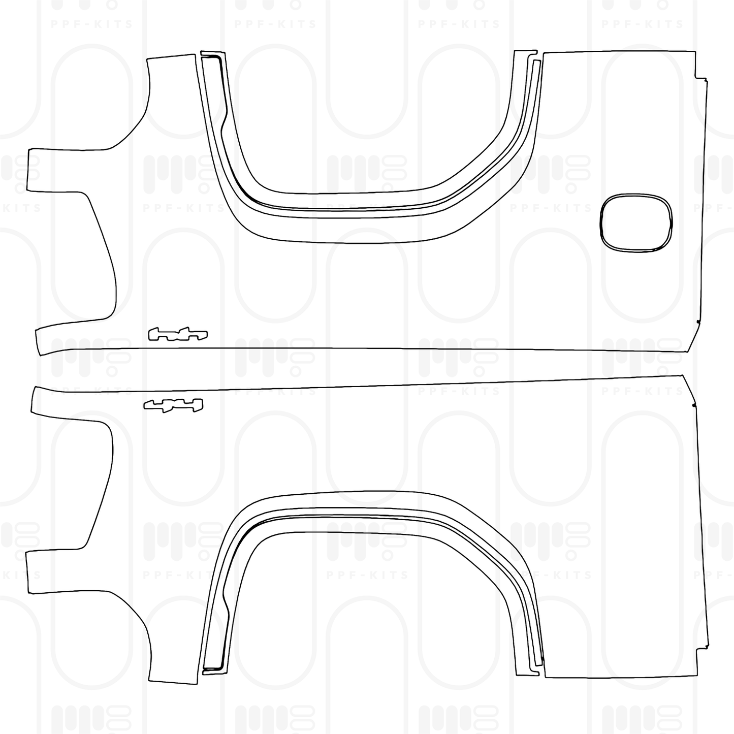 Pre-Cut PPF GMC Sierra 1500 Crew Cab DENALI 2025
