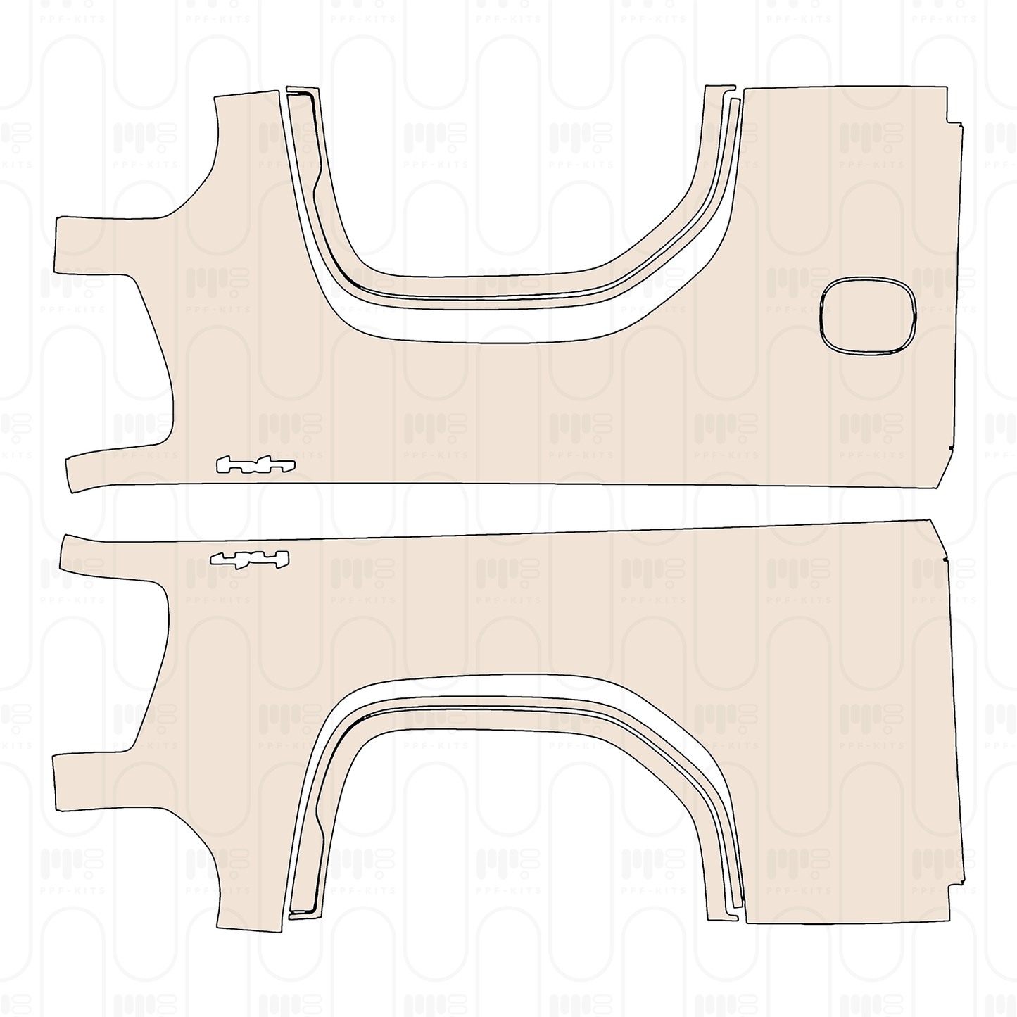 Pre-Cut PPF GMC Sierra 1500 Crew Cab ELEVATION 2026