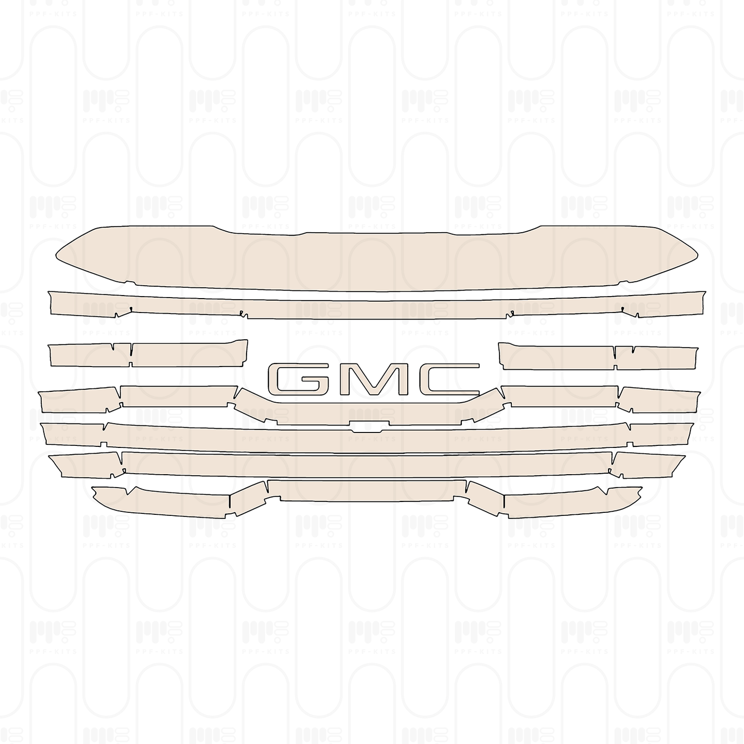 Pre-Cut PPF GMC Sierra 1500 Crew Cab AT4 2026