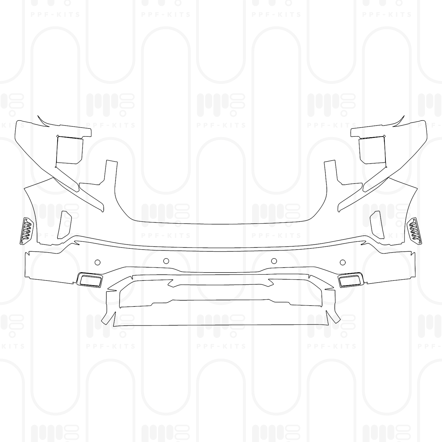 Pre-Cut PPF GMC Sierra 1500 Crew Cab DENALI 2025