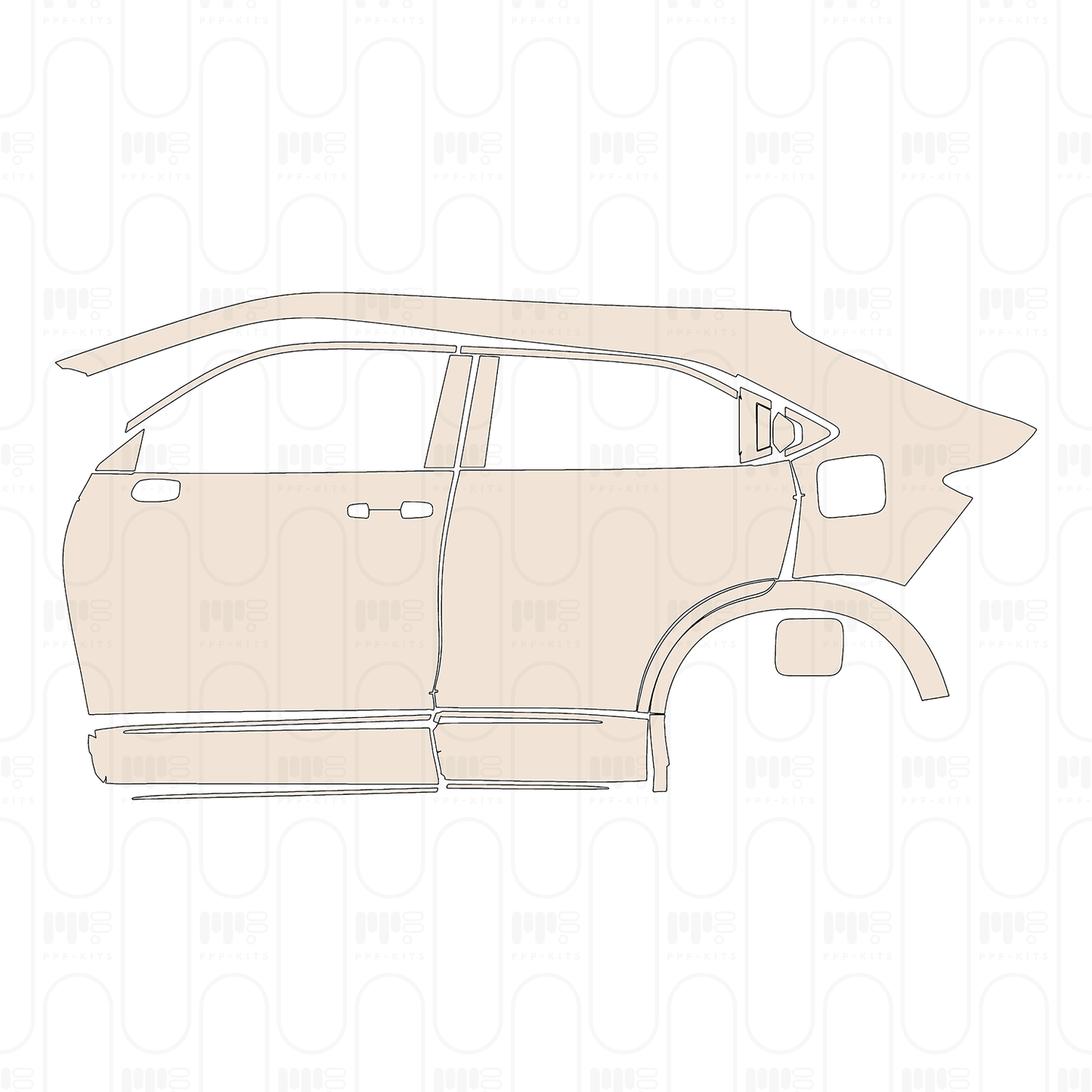 Pre-Cut PPF Honda HR-V (BR) Base 2025