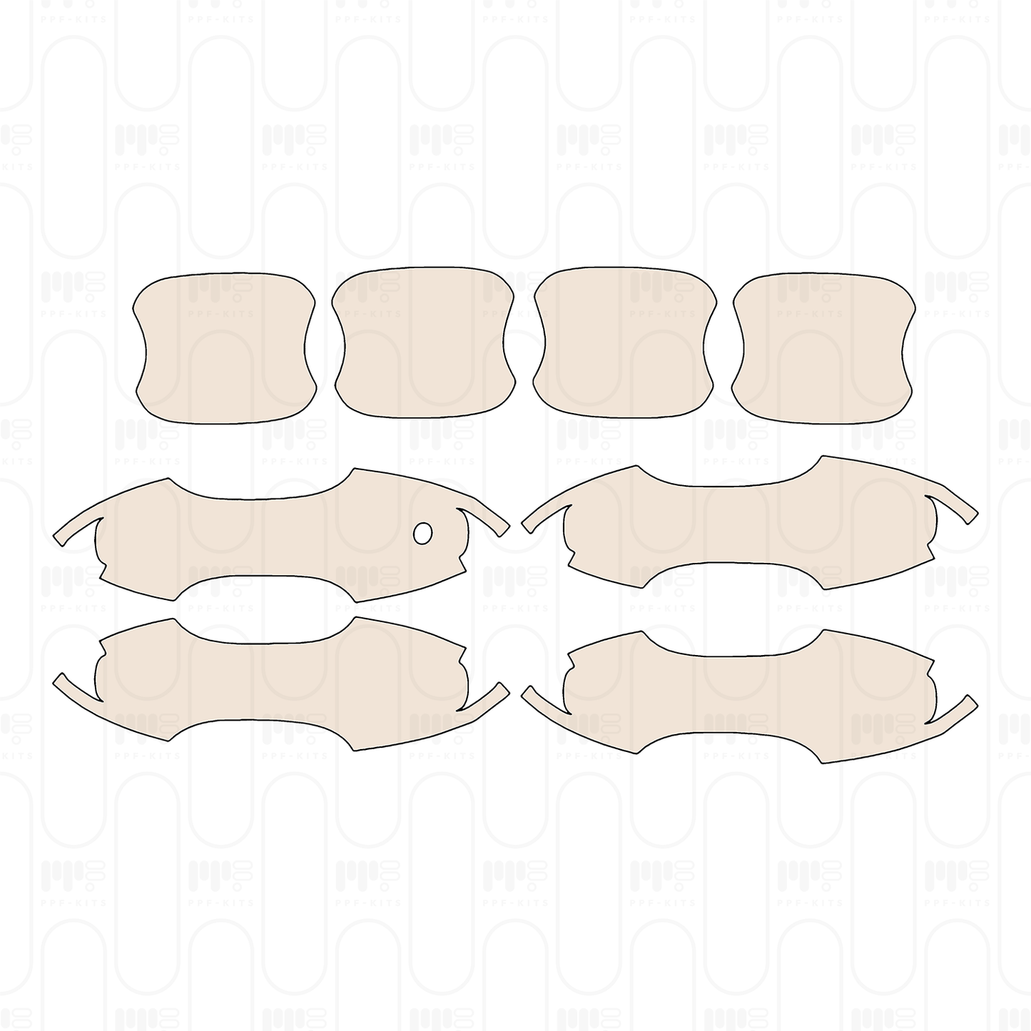Door Handle+Door Handle Insert for Left Hand Drive