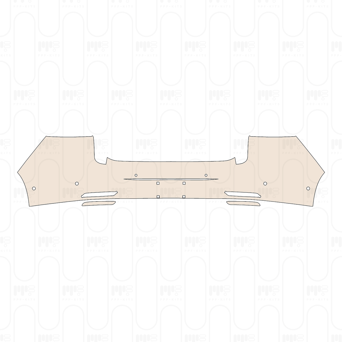 Rear Bumper with 6 PDC (Parking Sensors)