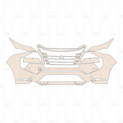 Bumper+Headlamp with 2 PDC (Parking Sensors)