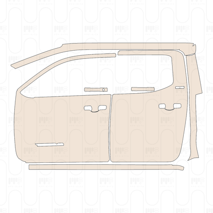 (left) Door+Side Skirt+Rear Fender with "TACOMA" & "SR5" Emblem on door