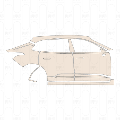 (right) Door+Side Skirt+Rear Fender