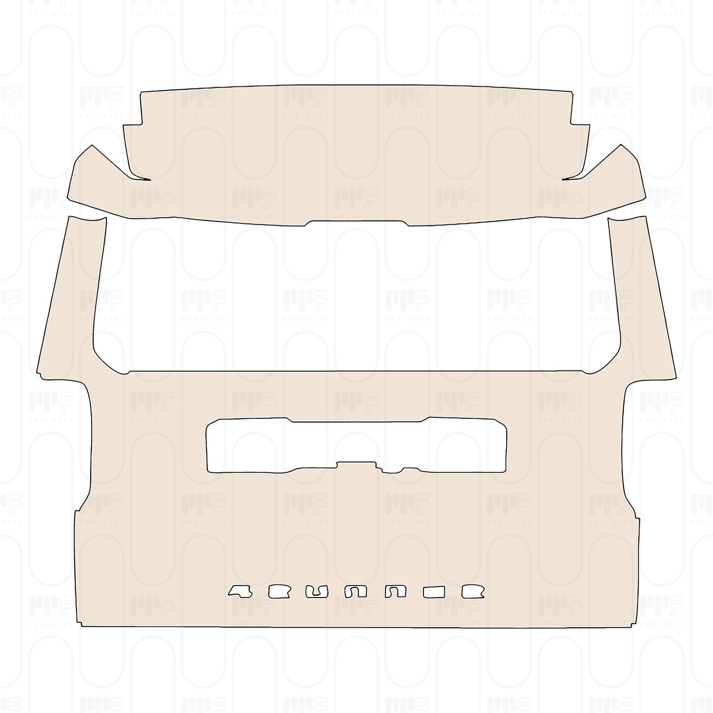 Trunk Lid with "4RUNNER" Emblem