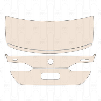 Trunk Lid with Spoiler, with "i5" & "M60i" eEmblems