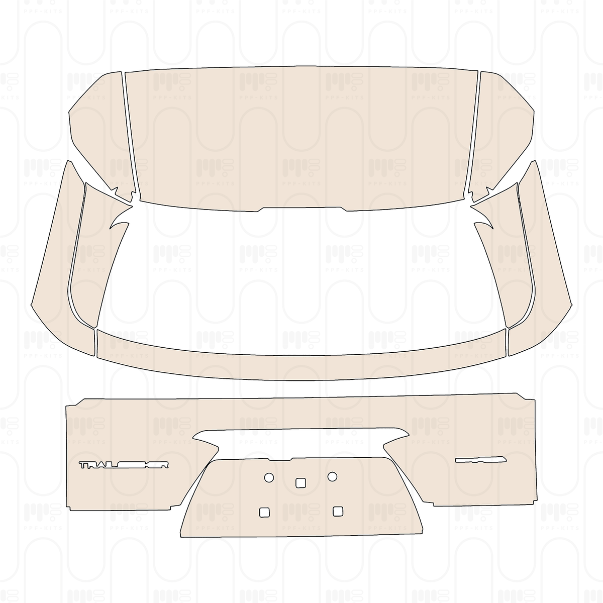 Trunk Lid with "TRAILSEEKER" & "AWD" Emblems