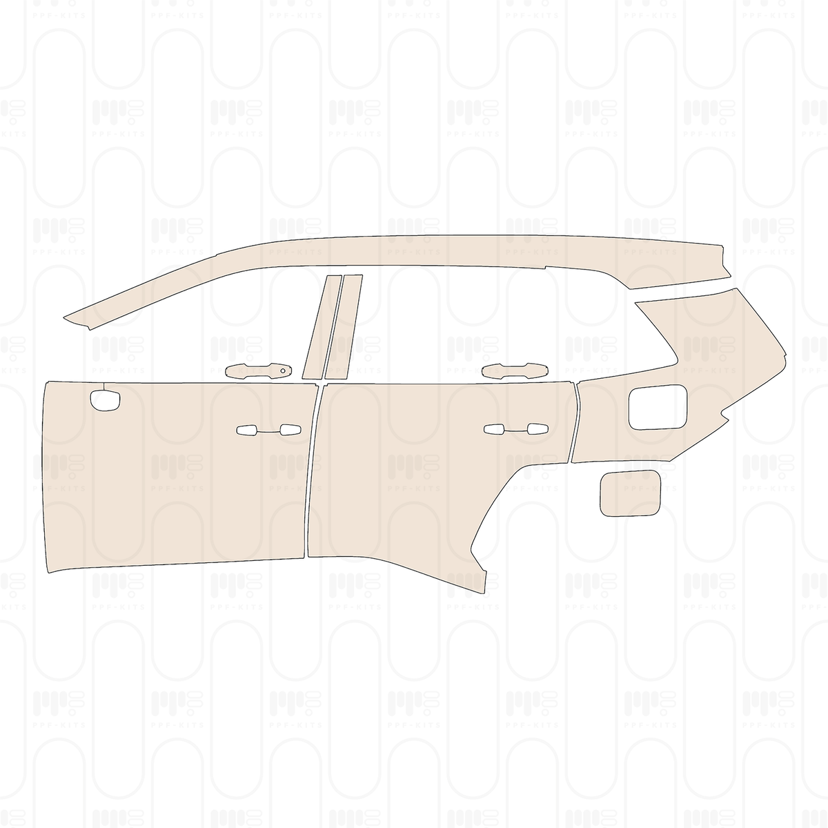 (left) Door+Rear Fender+Side Skirt