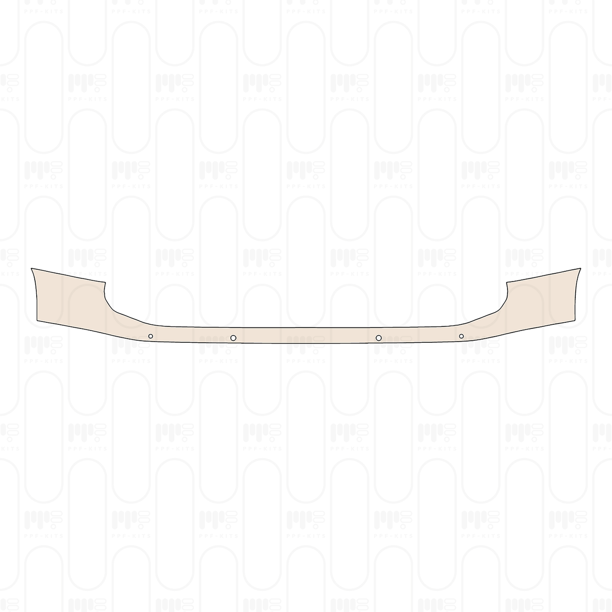 Pre-cut PPF pattern: Rear Bumper - Lexus