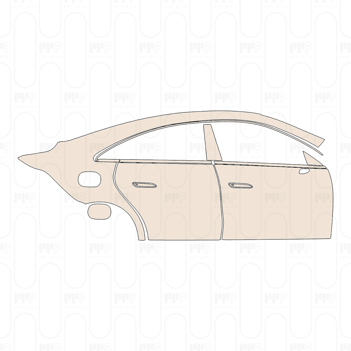 (right) Door+Side Skirt+Rear Fender