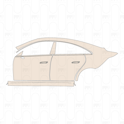 (left) Door+Side Skirt+Rear Fender
