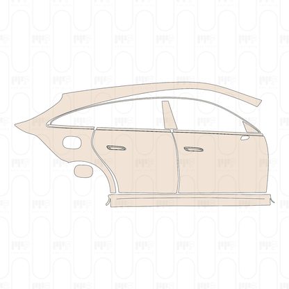 (right) Door+Side Skirt+Rear Fender