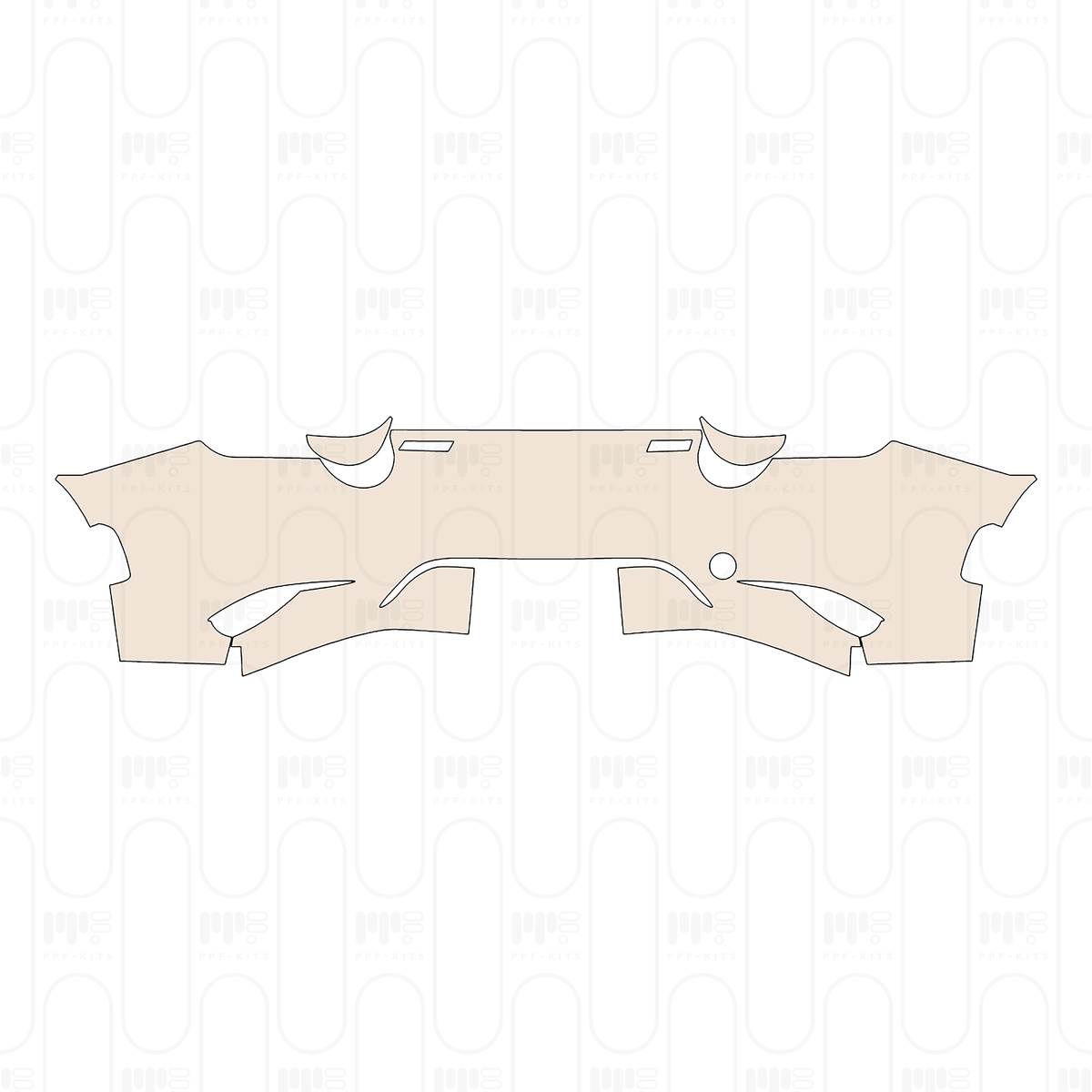 Pre-cut PPF pattern: Rear Bumper - Mazda