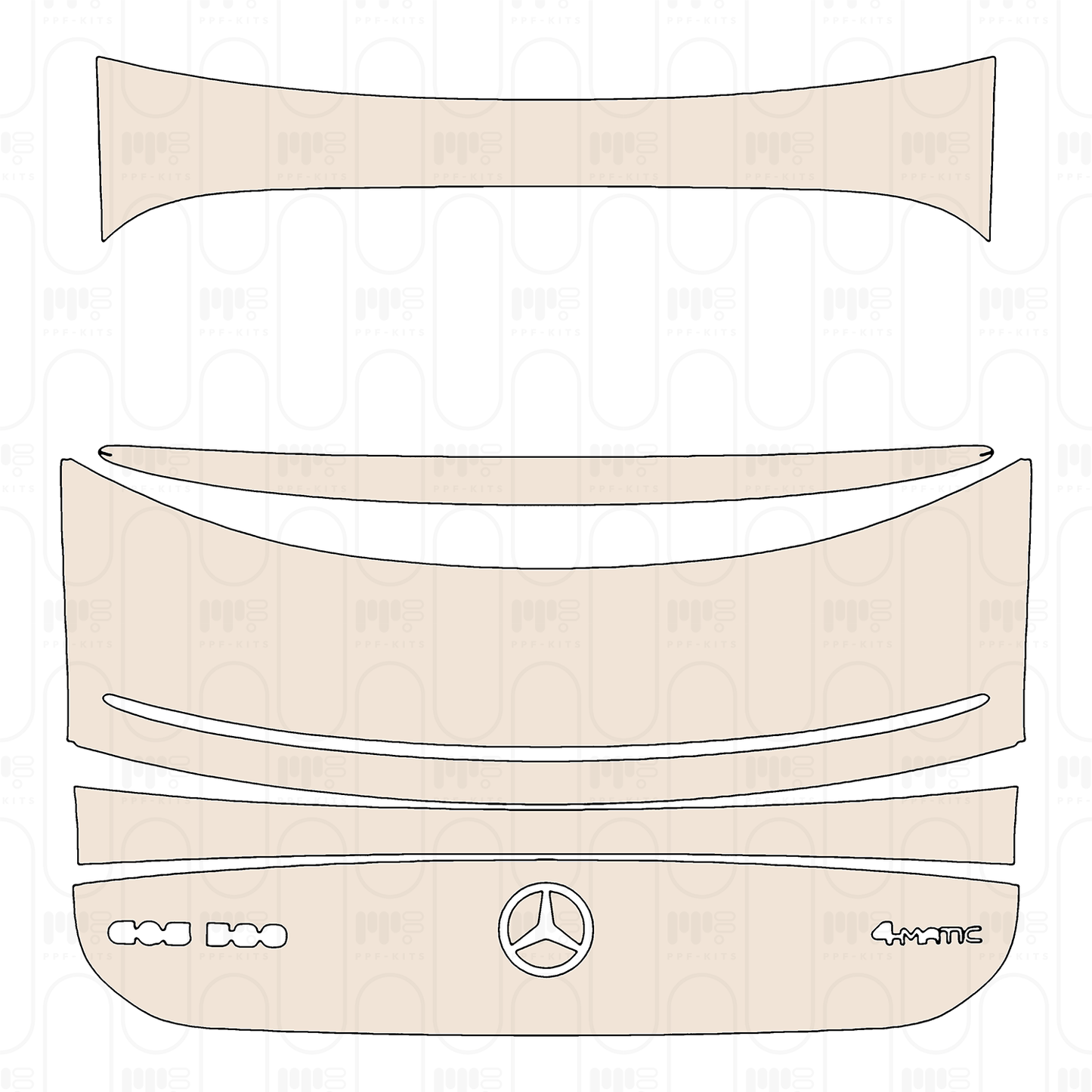 Pre-Cut PPF Mercedes-Benz EQS Base 2026