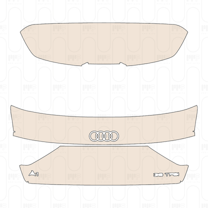 Trunk Lid with "A1" & "30 TFSI" Emblems