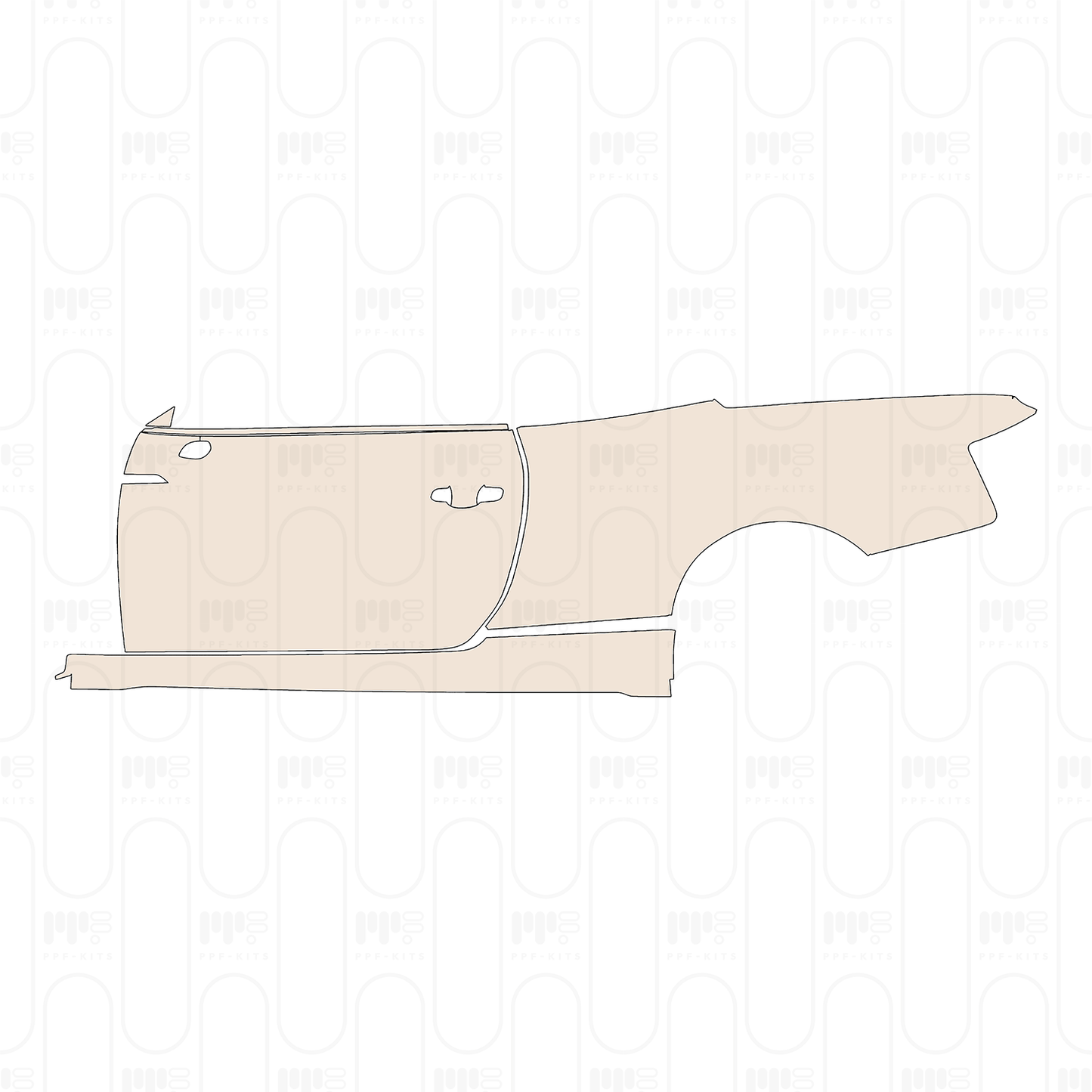 (left) Door+Side Skirt+Rear Fender