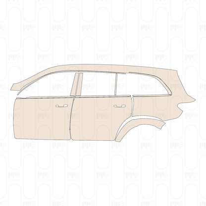 (left) Door+BC-Pillar+Rear Fender