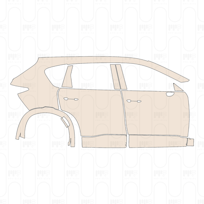 (right) Door+Side Skirt+Rear Fender