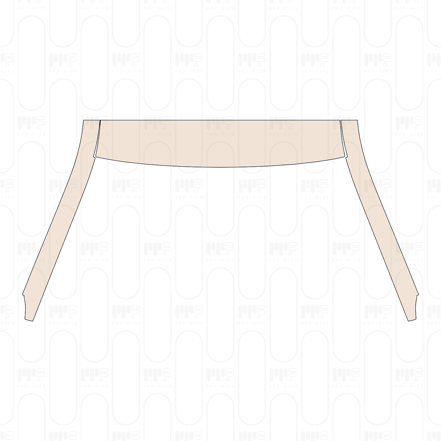 A-Pillar+Roof (front) without Roof Rail