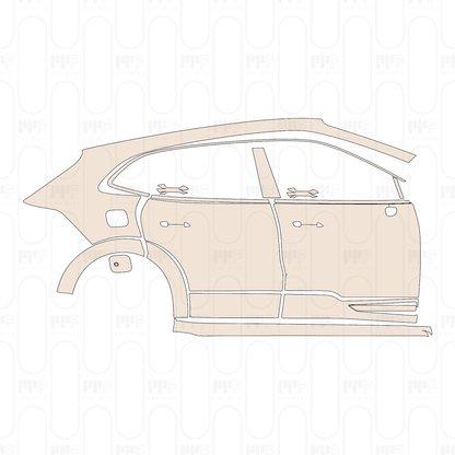 (right) Door+Side Skirt+Rear Fender