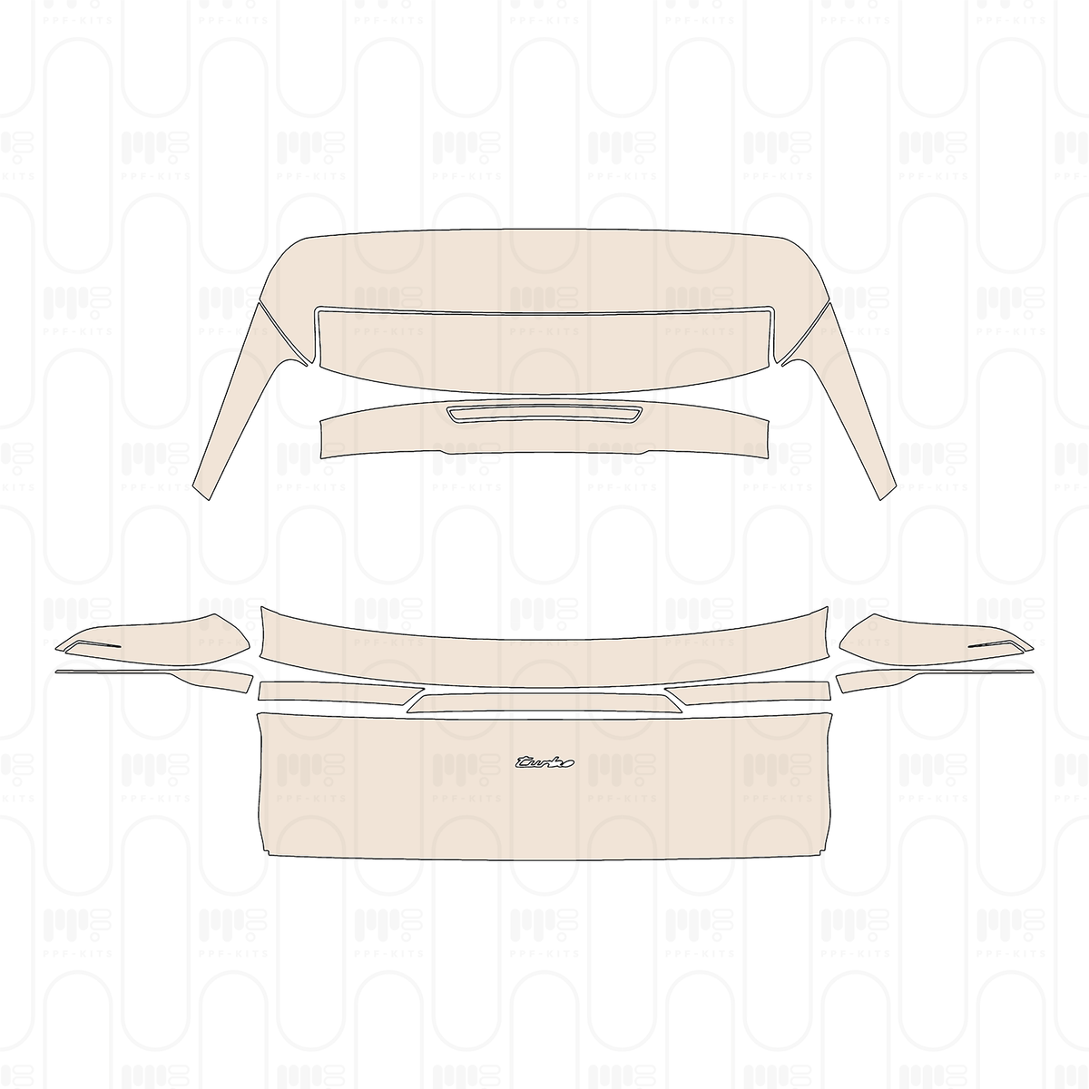 Trunk Lid with "turbo" Emblem