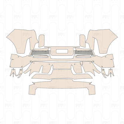 Rear Bumper without SportDesign Package, with 6 PDC (Parking Sensors)