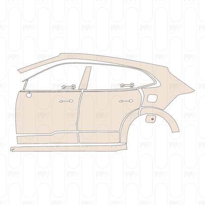 (left) Door+Side Skirt+Rear Fender
