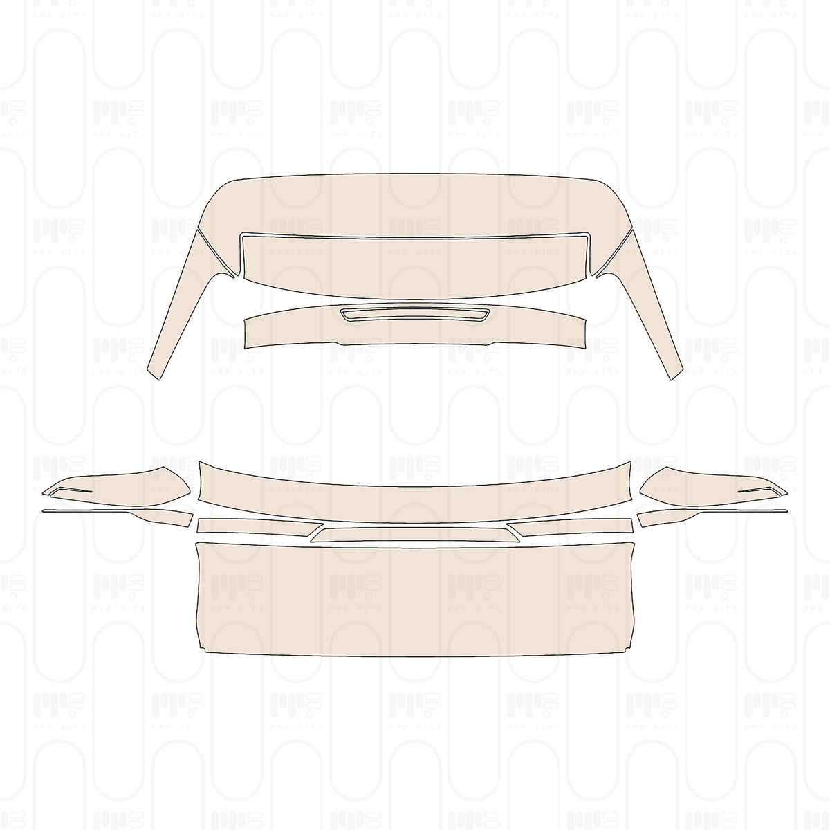 Trunk Lid without Emblem
