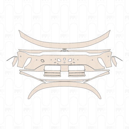 Bumper+Headlamp with 6 PDC (Parking Sensors)