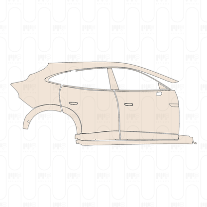 (right) Door+Side Skirt+Rear Fender