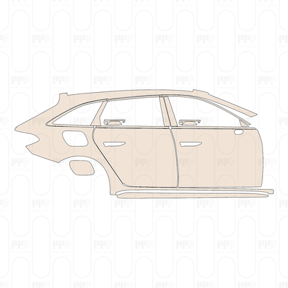 (right) Door+Rear Fender+Side Skirt