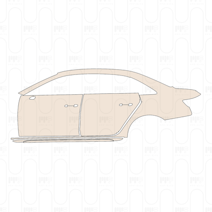 (left) Door+Side Skirt+Rear Fender