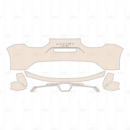 Rear Bumper with "ALPINE" & "A110R" Emblems