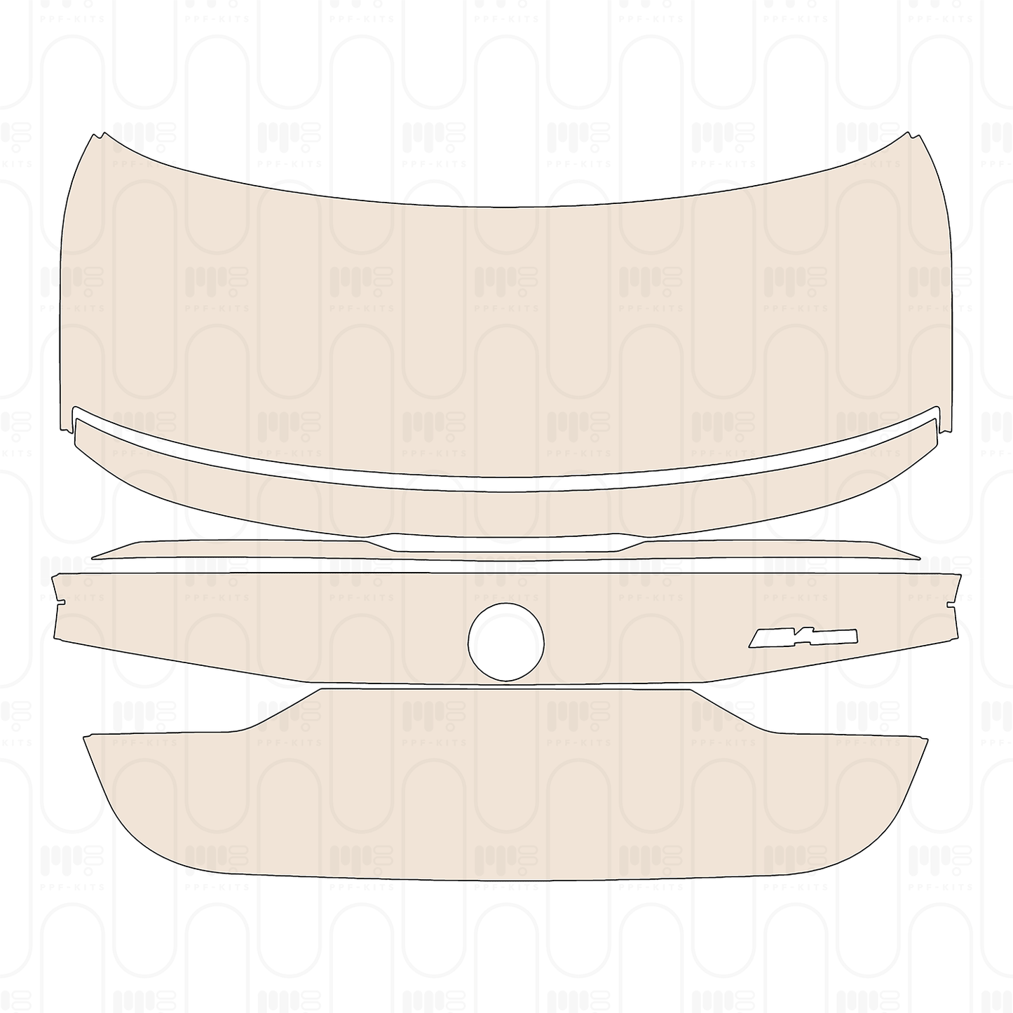 Trunk Lid with "M4 CS" Emblem