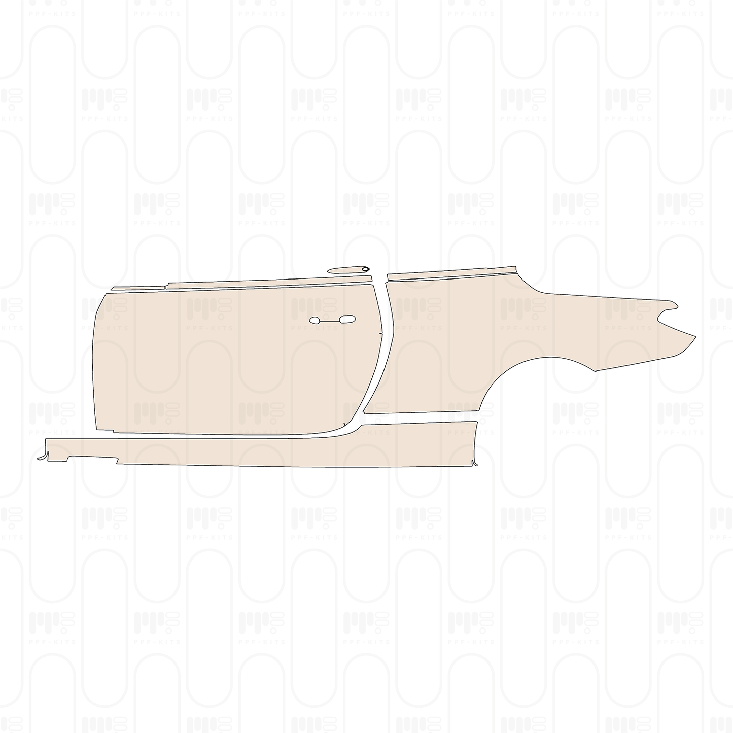 (left) Door+Side Skirt+Rear Fender