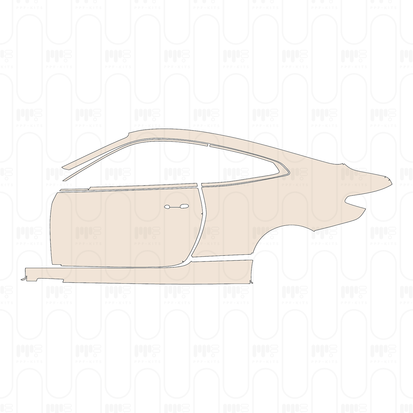 (left) Door+Side Skirt+Rear Fender