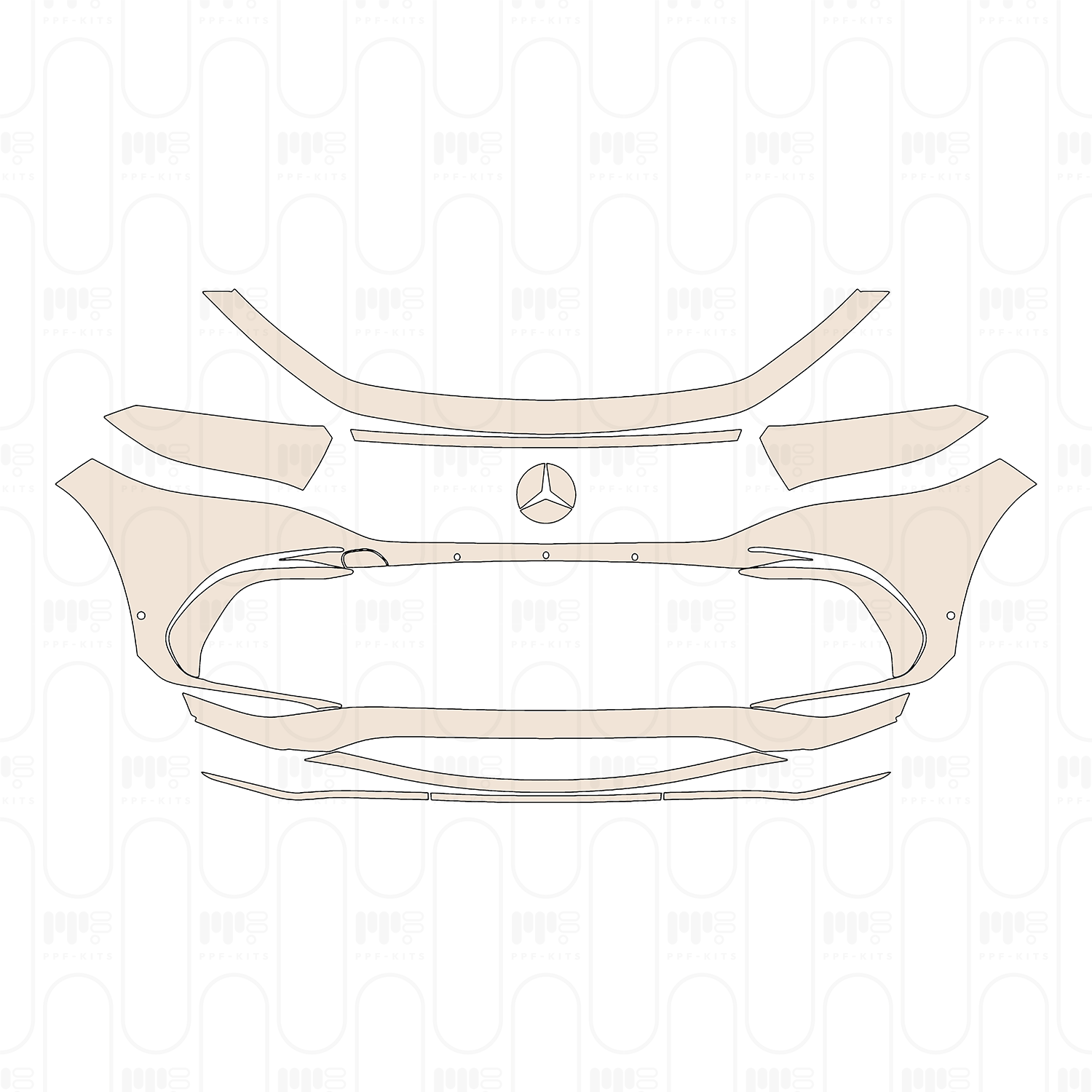 Bumper+Headlamp with 2 PDC (Parking Sensors)