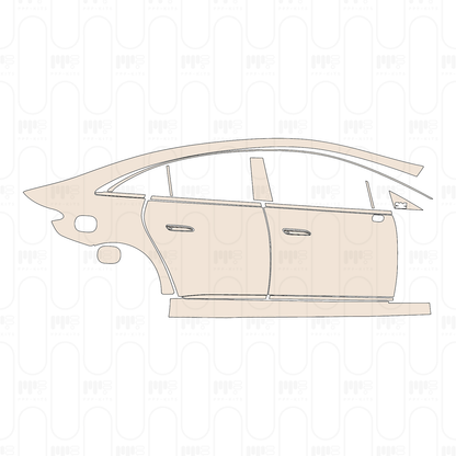 (right) Door+Side Skirt+Rear Fender