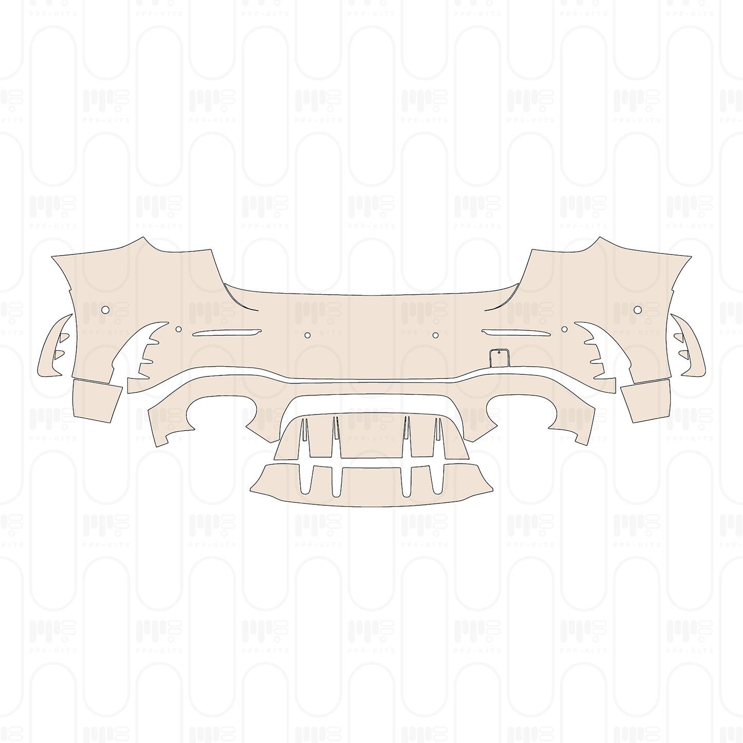 Rear Bumper with aerodynamic Package