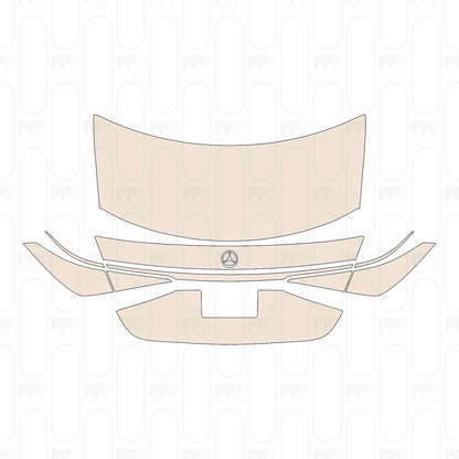 Trunk Lid without Model Emblem, with license trim