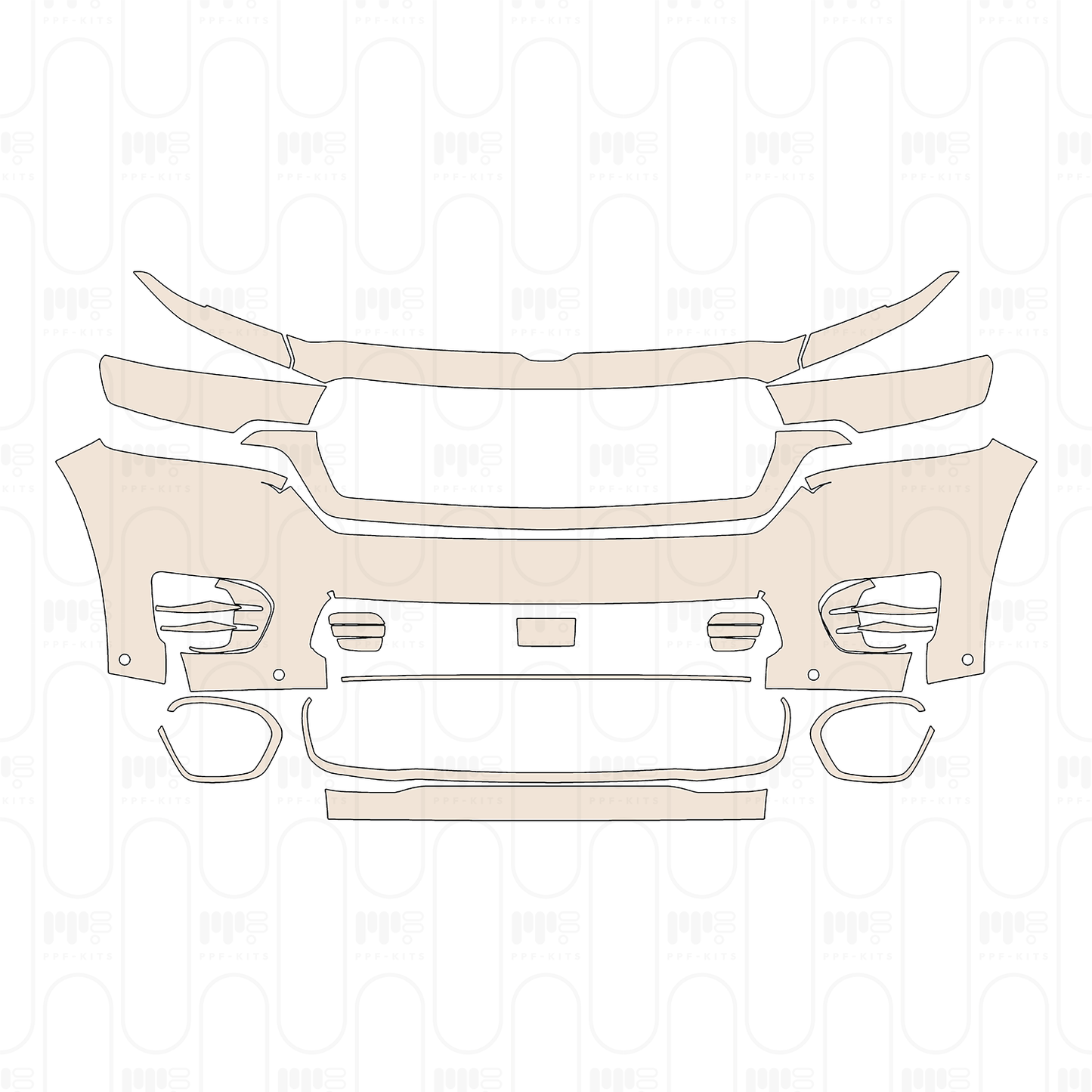 Pre-Cut PPF RAM Trucks 1500 Crew Cab Tungsten 2026