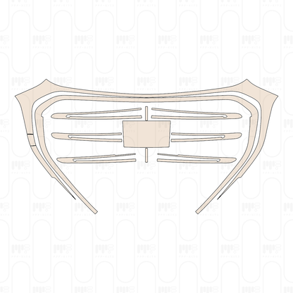 Grille for standing marker