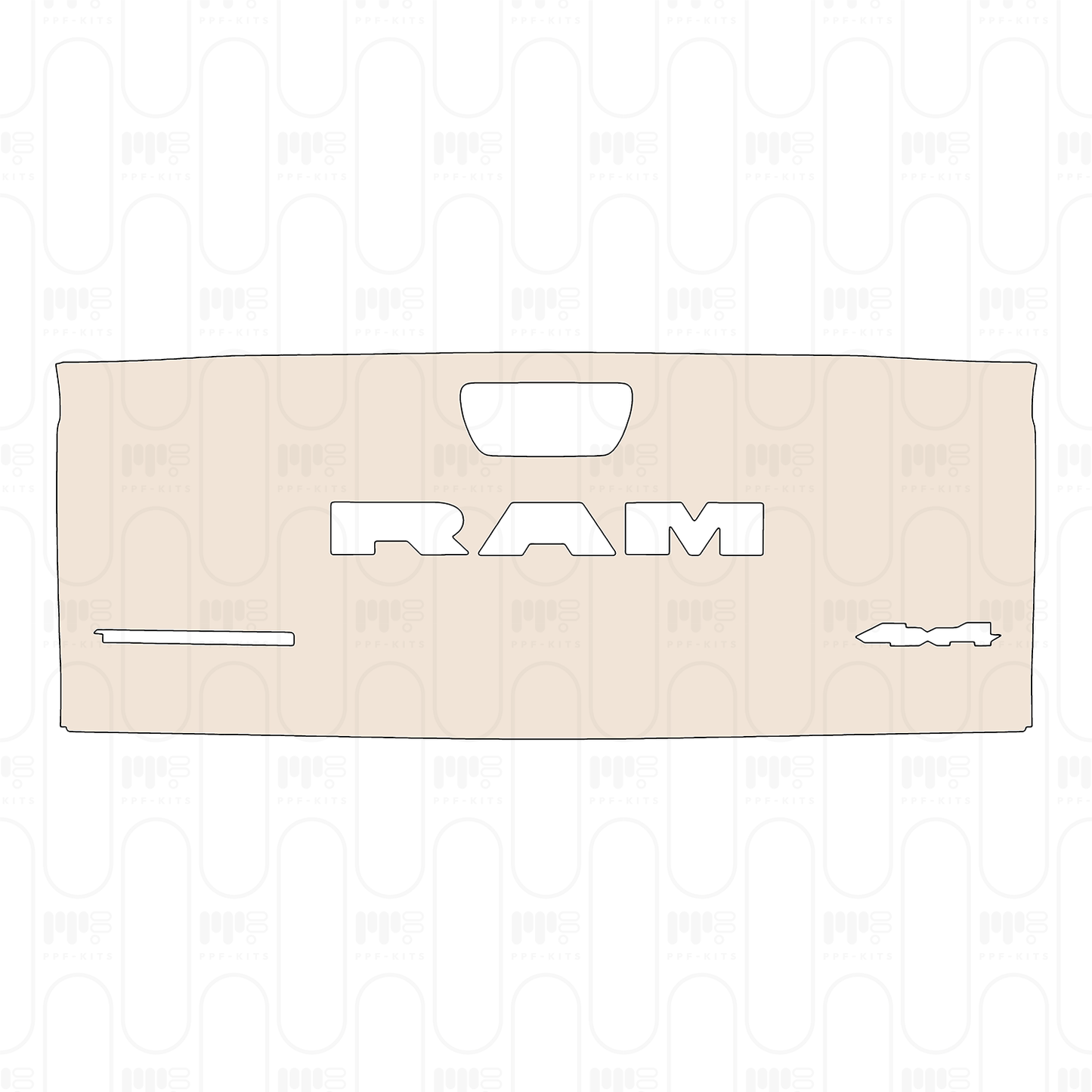 Pre-Cut PPF RAM Trucks 1500 Crew Cab Tungsten 2026