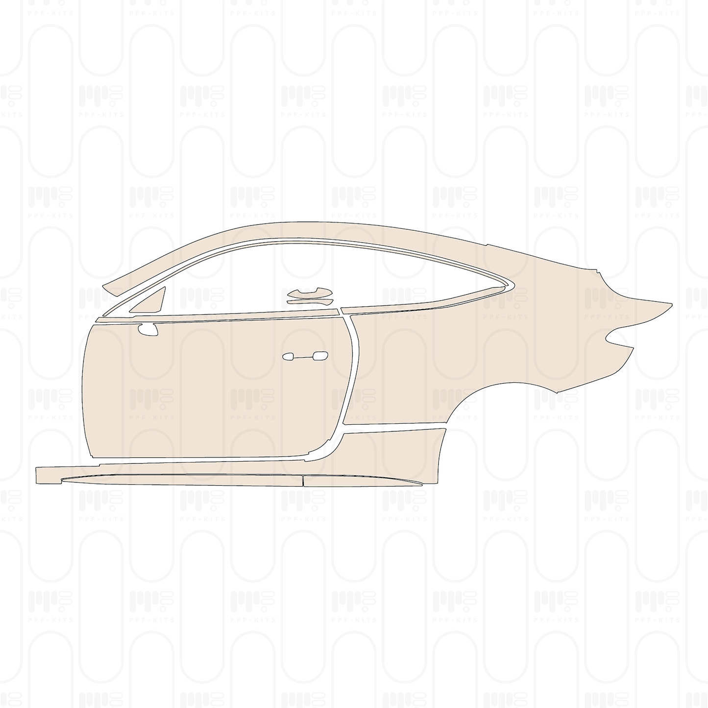 (left) Door+Side Skirt+Rear Fender